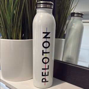 Peloton White Stainless Steel Water Bottle
